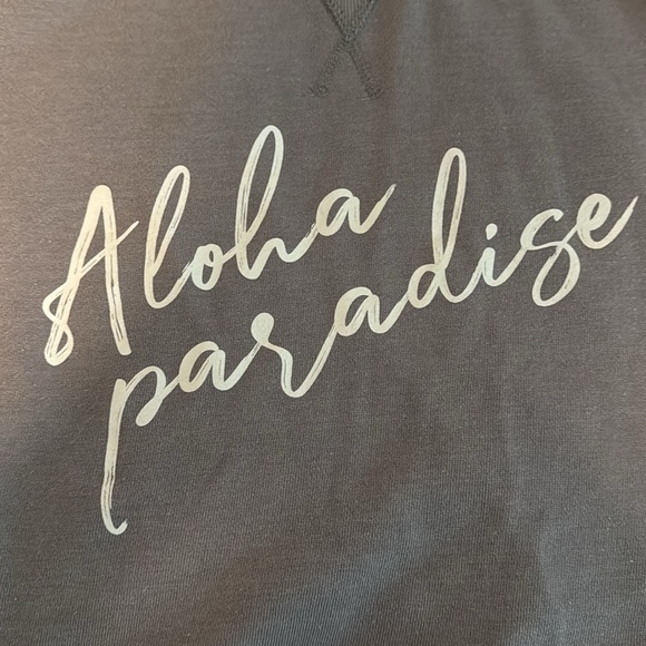 ALOHA PARADISE OVERSIZED SWEATSHIRT- REVERSIBLE - FUN FUN FUN 🤙🏼 - Picture 2 of 4